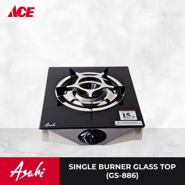 ASAHI Single Burner Glass Top (GS886)