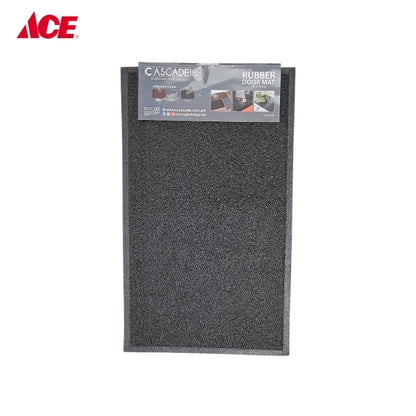 CASCADE 24x75cm Rubber Door Mat - Black (DT4575)