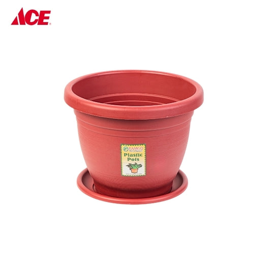 RAMGO 11" Plastic Pot and Saucer - Large