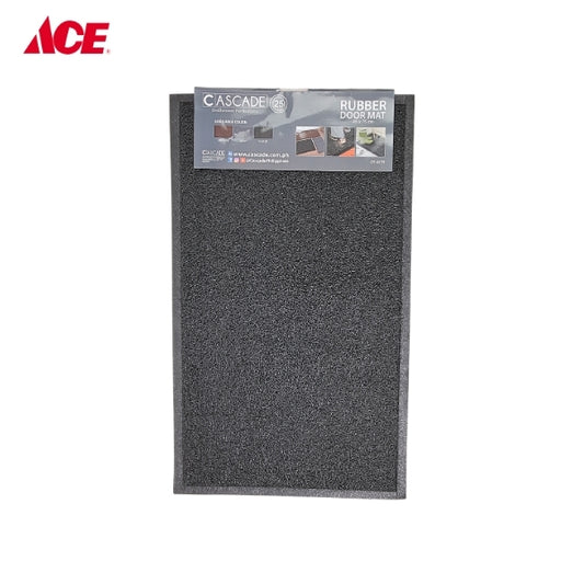 CASCADE 24x75cm Rubber Door Mat - Black (DT4575)
