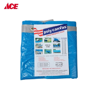 POLY CANVAS 12x18ft. Tarpaulin - Blue/Silver