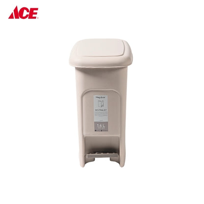 MEGABOX 16L Neutralist Slim Step Bin - Beige (MG711)