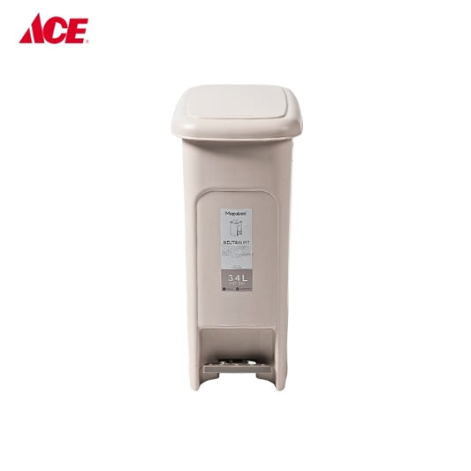 MEGABOX 34L Neutralist Slim Step Bin - Beige (MG-712)