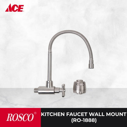 ROSCO Kitchen Faucet Wall Mount - Stainless Steel (RO-1888)