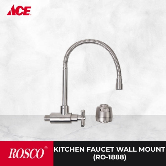 ROSCO Kitchen Faucet Wall Mount - Stainless Steel (RO-1888)