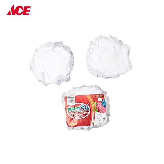 RIGHT CARE Multi-Purpose Rags - White 30'S/PK