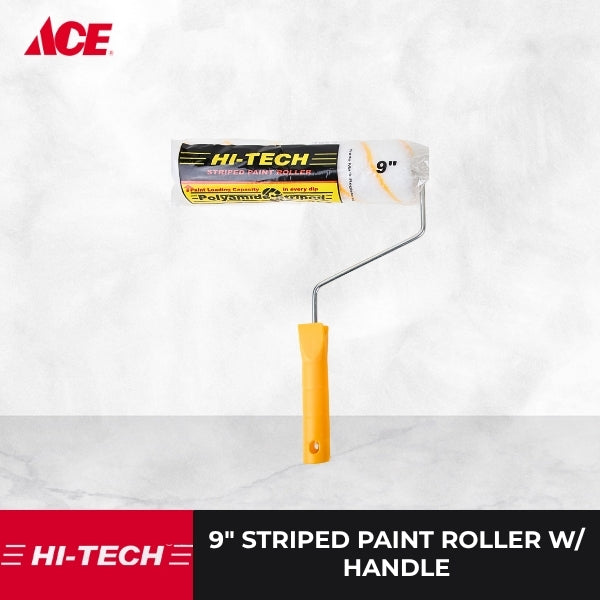 HI-TECH 9" Striped Paint Roller with Handle (H9)