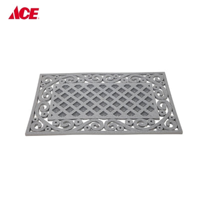 Rubber Door Mat Wrought Iron Gray