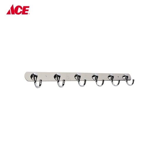 ARCHIE 6-Hooks Towel Bar - Stainless Steel (A-103-6)