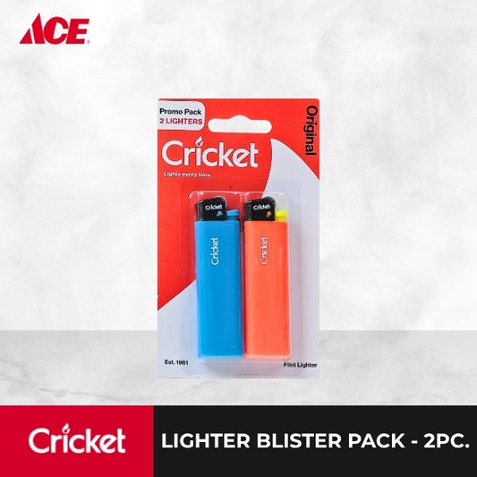 CRICKET Lighter Blister Pack - 2pc.