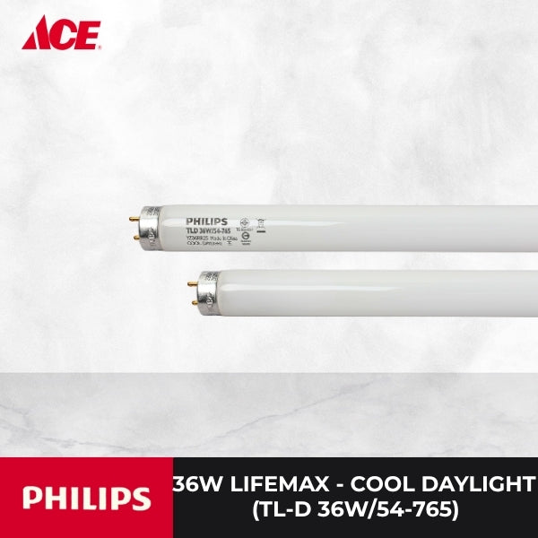 PHILIPS 36W Lifemax 2500Lumen 6500K - Cool Daylight (TL-D 36W/54-765)
