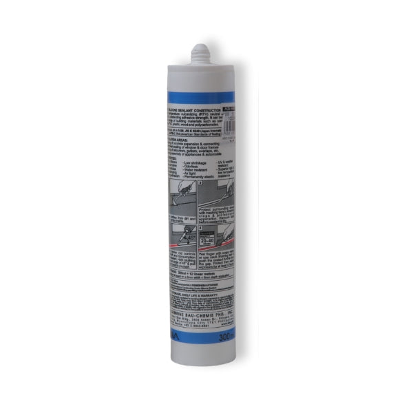 ABC 300ml Construction Grade Silicon Sealant - Clear