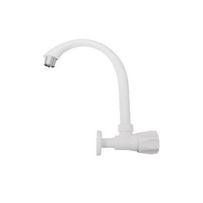 ROSCO ABS High Spout Kitchen Faucet Wall Mount - White (RO-671)