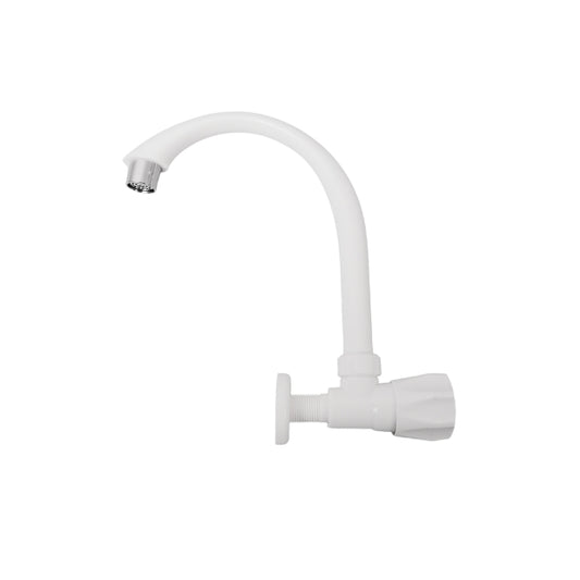 ROSCO ABS High Spout Kitchen Faucet Wall Mount - White (RO-671)
