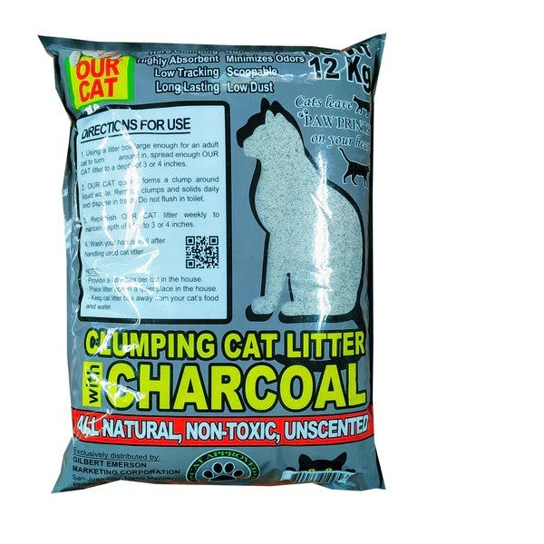 OUR CAT 12kg Charcoal Cat Litter