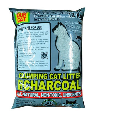 OUR CAT 12kg Charcoal Cat Litter