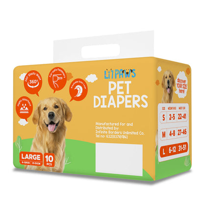 LI'L PAWS Pet Diaper - Large