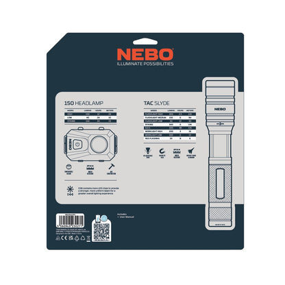 NEBO Flashlight and Headlamp Duo Pack