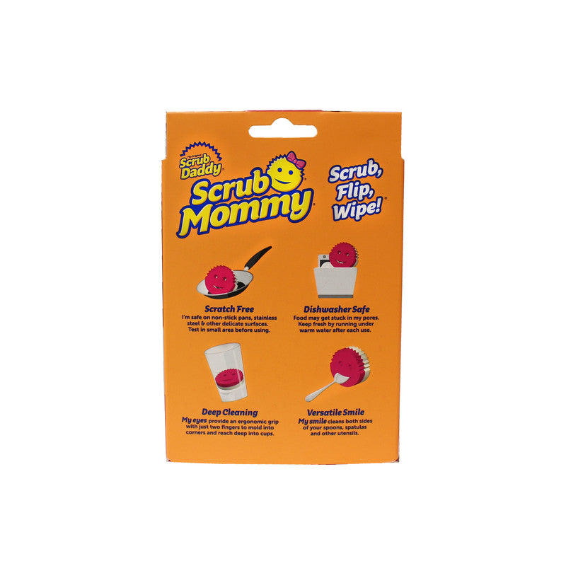 Scrub Mommy Dual Sided Scrubber+Sponge - Pink