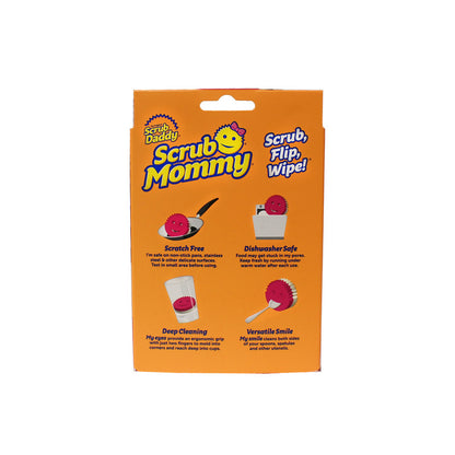 Scrub Mommy Dual Sided Scrubber+Sponge - Pink