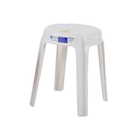 URATEX Monoblock 201 Stool - Marble White
