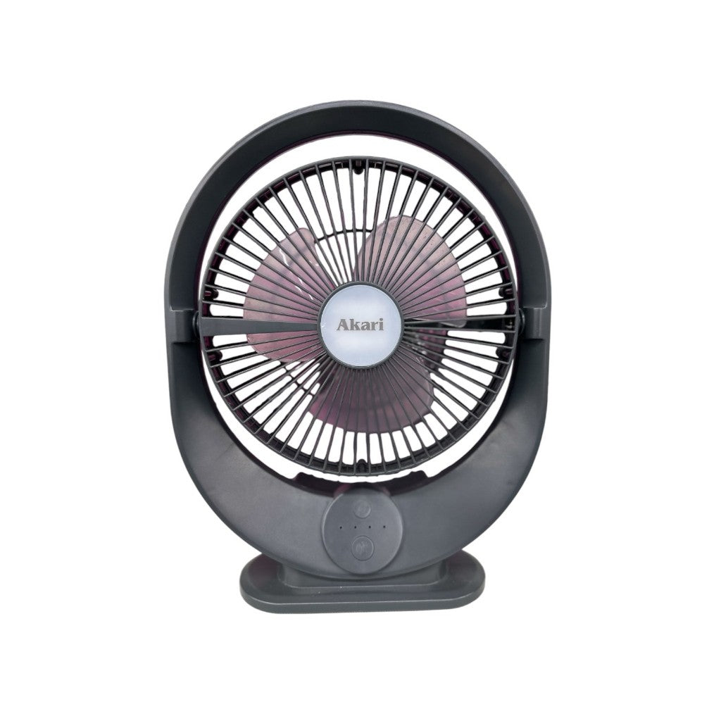 AKARI 8" LED Rechargeable Eliptical Fan
