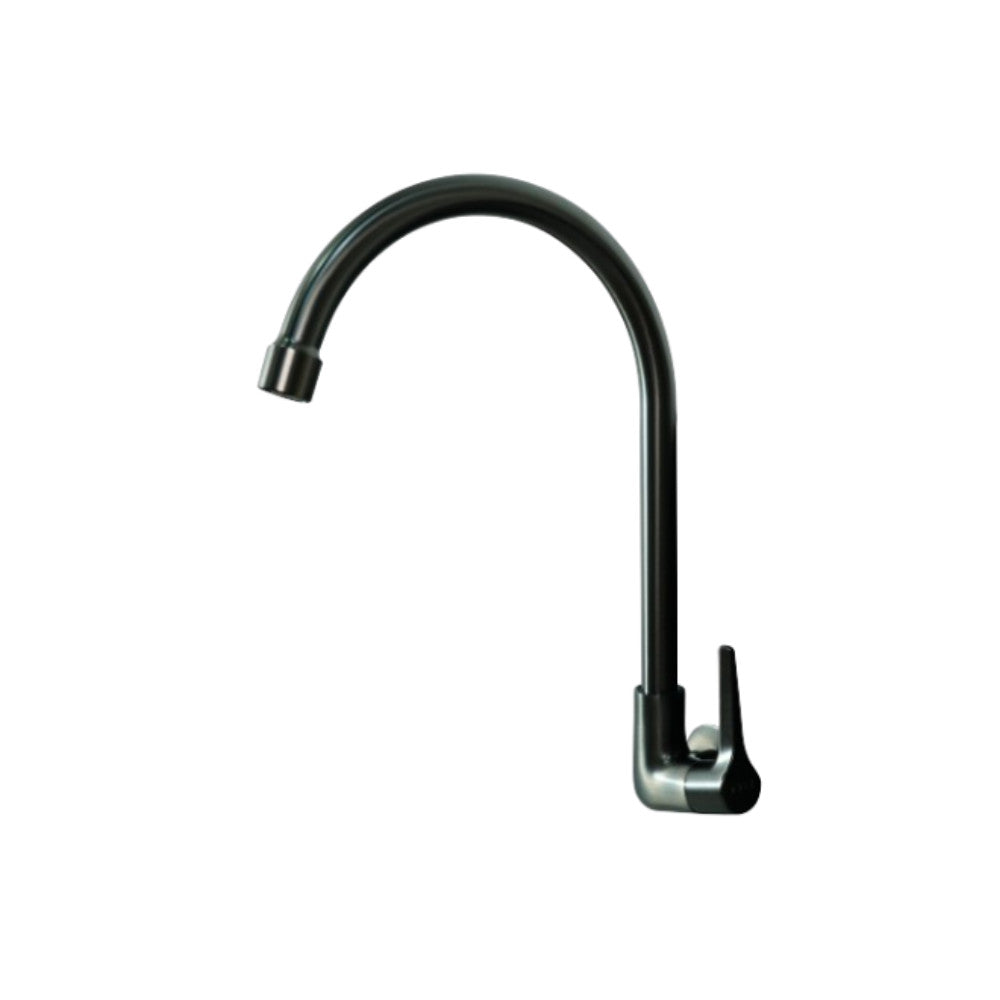 AXIS Wall Mount Gunmetal Kitchen Faucet (AXS01FW202GS)