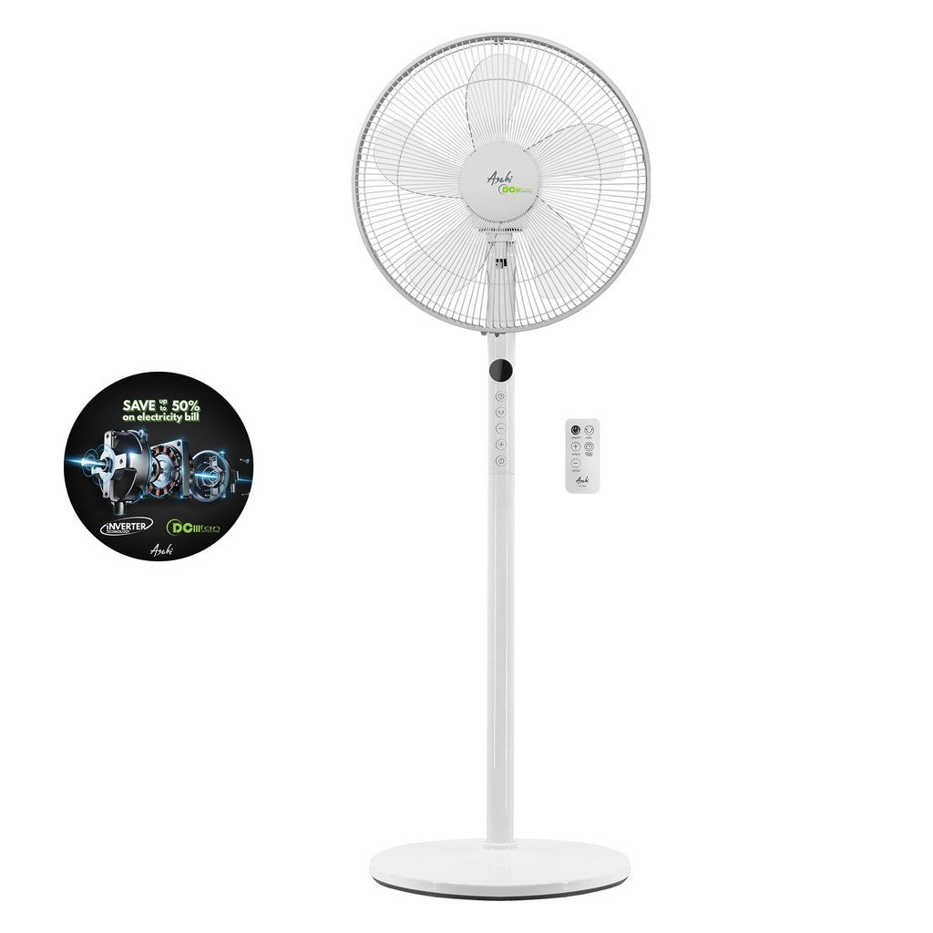 ASAHI Stand Fan DC Motor - White (DC-6082)