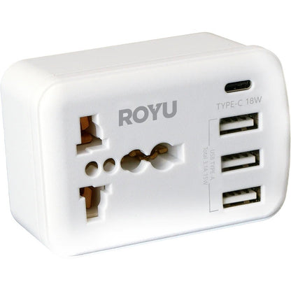ROYU International Adapter with USB Port 3A+1C (REDPL127)