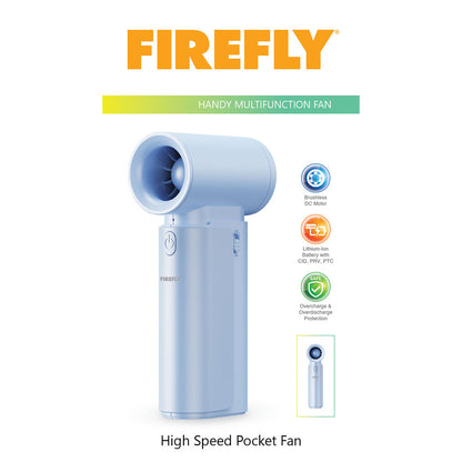 FIREFLY High Speed Pocket Fan - Blue FEL821BL