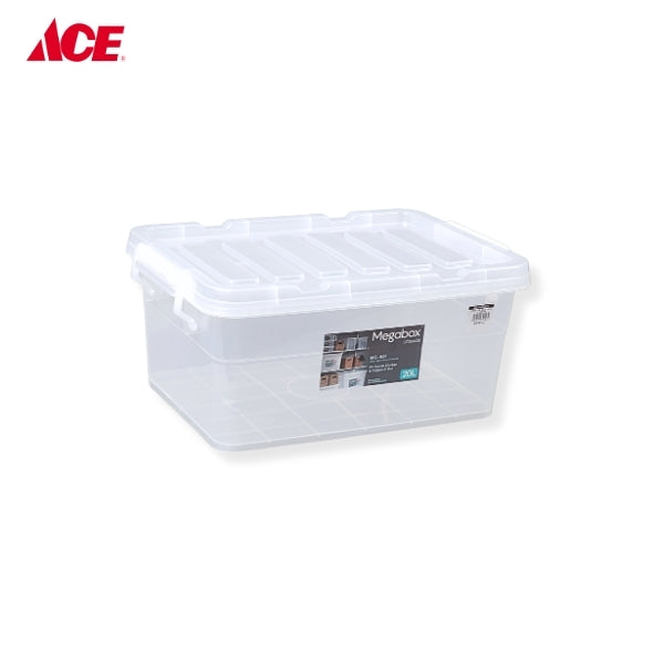 MEGABOX 20L Hi-Impact Storage Box - Transparent (MG-681)