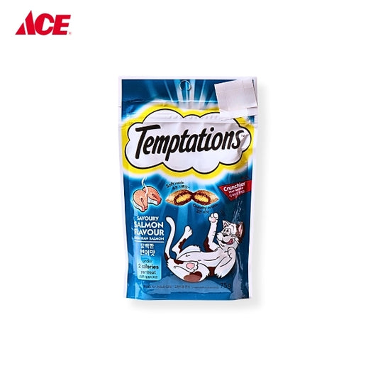 TEMPTATIONS 75g Treats for Adult Cats - Savoury Salmon