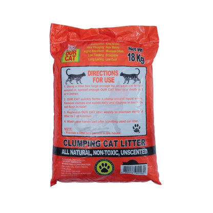 OUR CAT 18kg Clumping Cat Litter