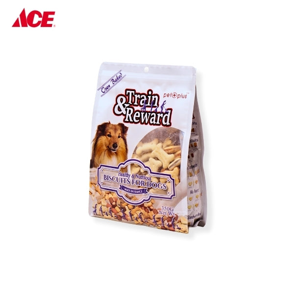 PET PLUS 350G Train & Reward Biscuits for Dogs (Bone Shaped)