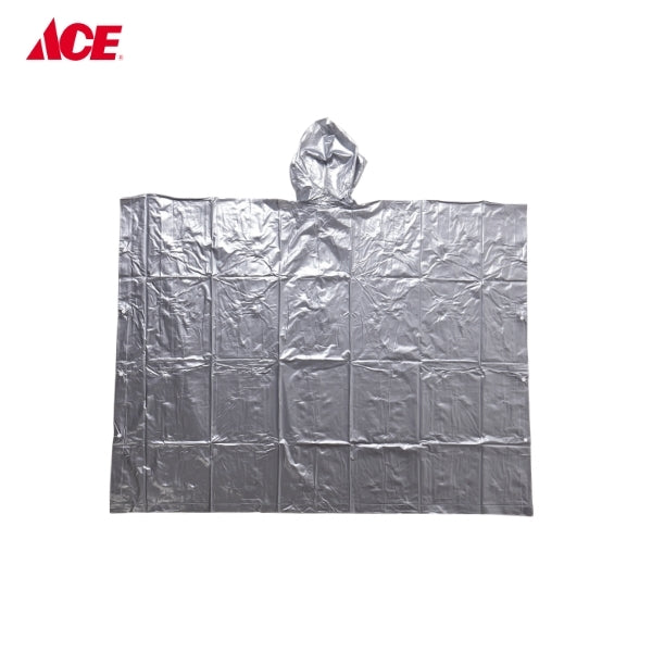 HERCULES Basic Poncho Raincoat - Grey (#2650 Freesize)