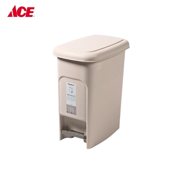 MEGABOX 16L Neutralist Slim Step Bin - Beige (MG711)