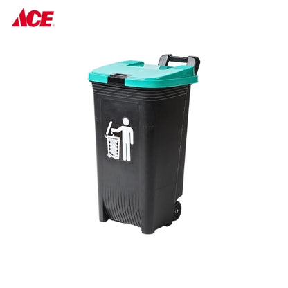 OROCAN 80L Trash Can with Wheels- Green/Black (#2100)