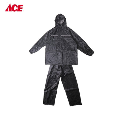 HERCULES X-Large Rain Suit Polyester with PVC Coating - Black (#2510)