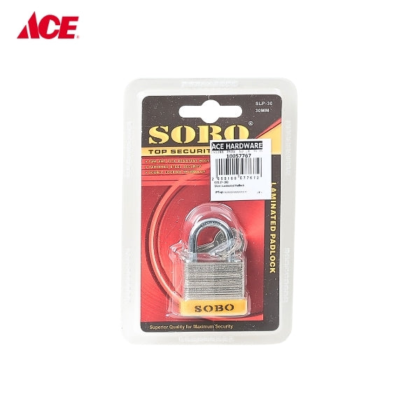 SOBO 30mm Laminated Padlock