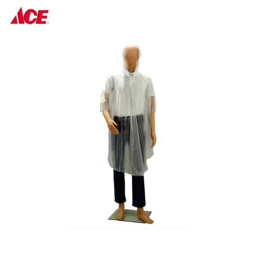 HERCULES Raincoat Transparent Poncho - White #2600