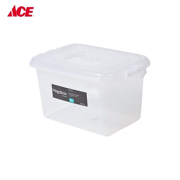 MEGABOX 12L Plastic Storage and Organizer Box Carri-Mi Collection - Transparent (MG-637)