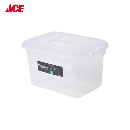 MEGABOX 12L Plastic Storage and Organizer Box Carri-Mi Collection - Transparent (MG-637)