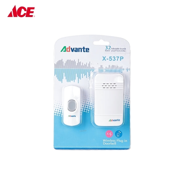 ADVANTE Wireless Plug-in Doorbell (X-537P)