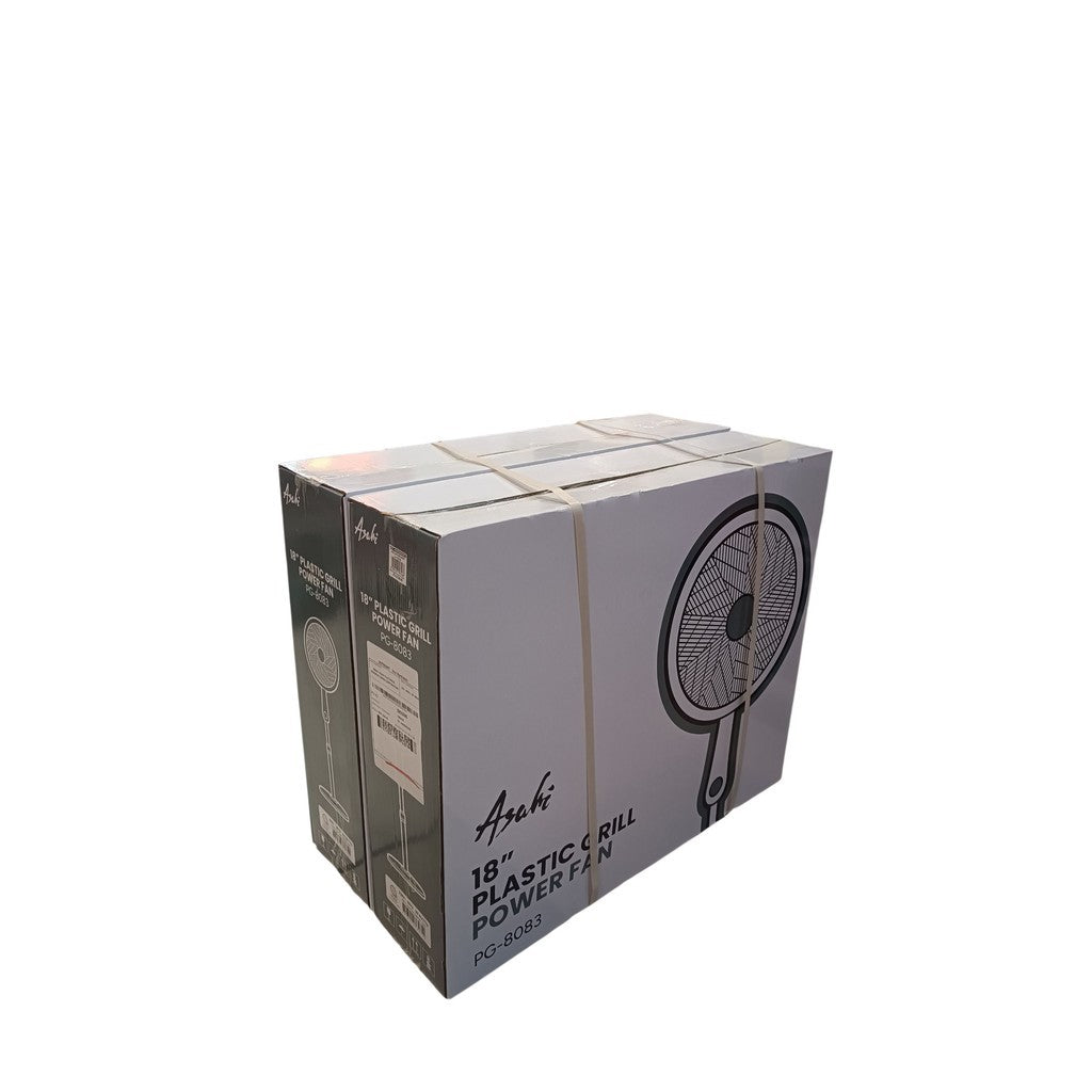ASAHI Power Stand Fan 18INCH Plastic Grill PG-8083 Bundle of 2