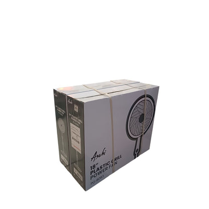 ASAHI Power Stand Fan 18INCH Plastic Grill PG-8083 Bundle of 2