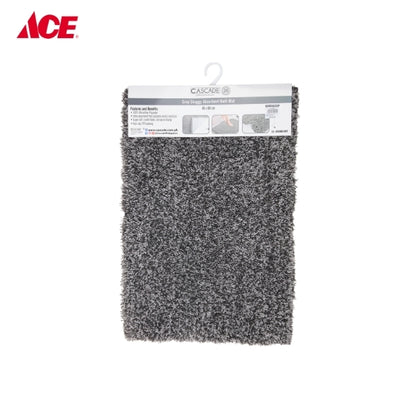 CASCADE 40x60cm Shaggy Absorbent Bath Mat - Gray (GS40X60D)