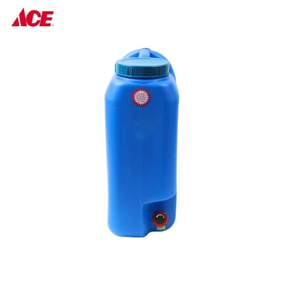 Slim Water Container with Faucet - Blue (5 gallon)