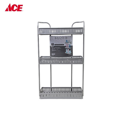 CASCADE 3-Layer Rectangular Multi-Purpose Rack - Gray (#JK403)