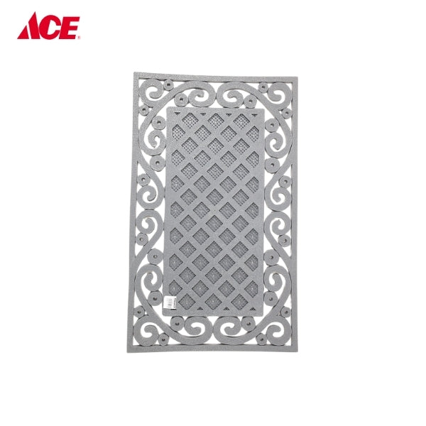 Rubber Door Mat Wrought Iron Gray