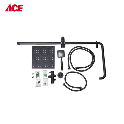 ROSCO Double Shower Set with Diverter - Matte Black (RO-1972)